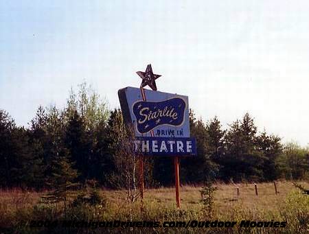 Starlite Drive-In Theatre - Starlite Marquee 1987 Courtesy Darryl Burgess-Outdoor Moovies (newer photo)